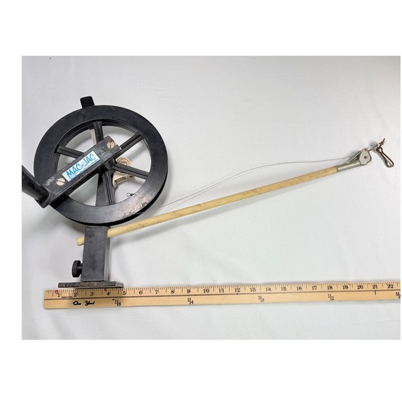 Vintage MAC-JAC Fishing Line Downrigger Counter Trolling Depth Measure Reel Boat - Picture 14 of 16